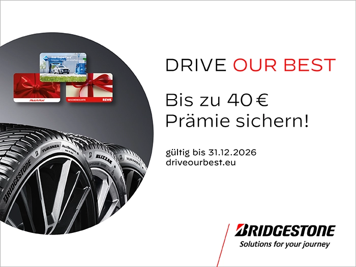 Bridgestone - Kaufprämie sichern