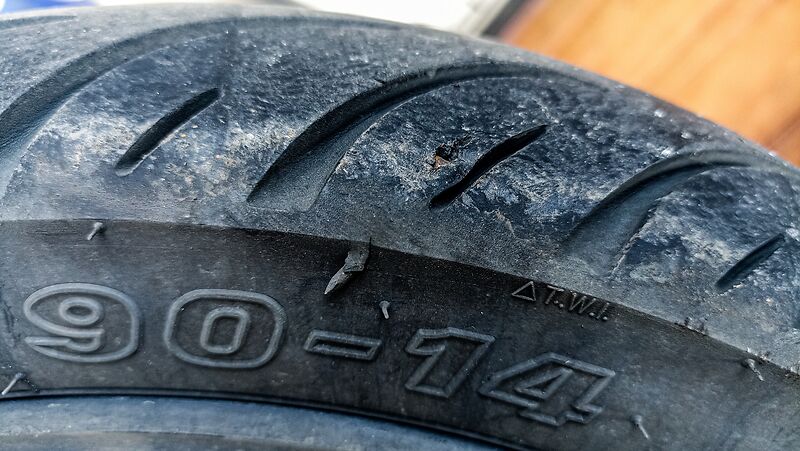 Profiltiefe Motorrad