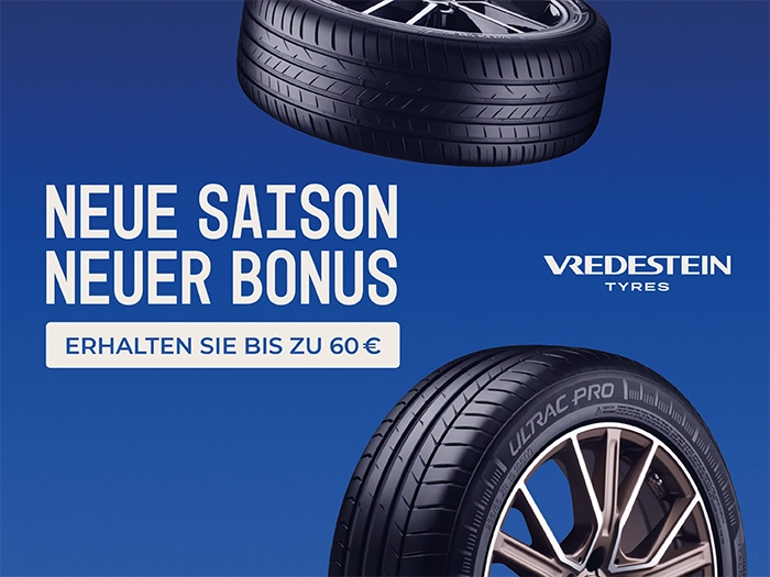 Vredestein - Prämie sichern