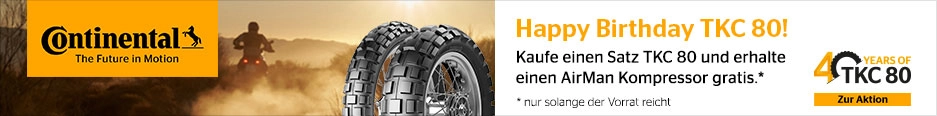 Continental TKC 80 feiert seinen 40. Geburtstag und Du bekommst das Geschenk