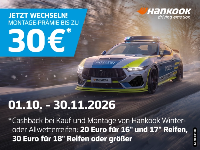 Hankook - Montageprämie
