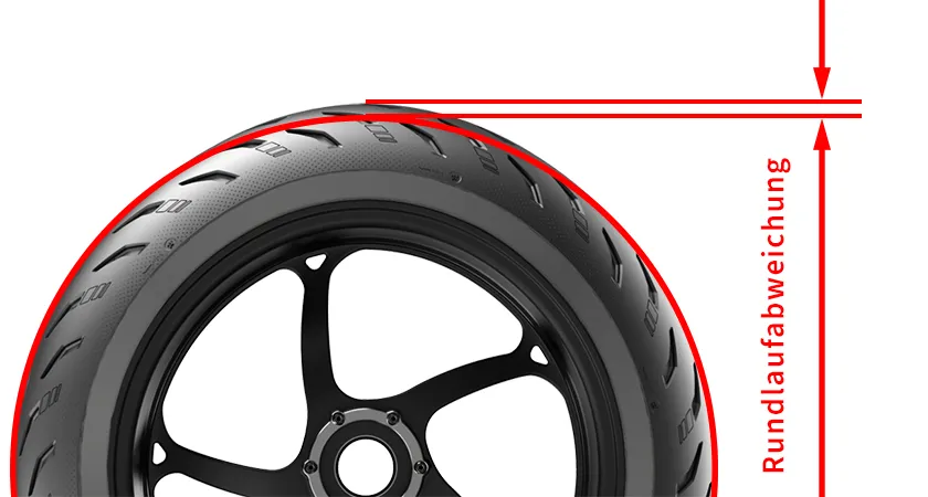 Felge mit Höhenschlag