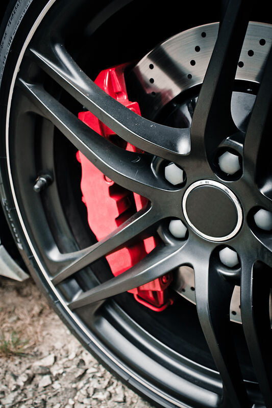 Schwarze matte Felgen