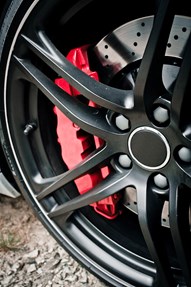 Schwarze matte Felgen