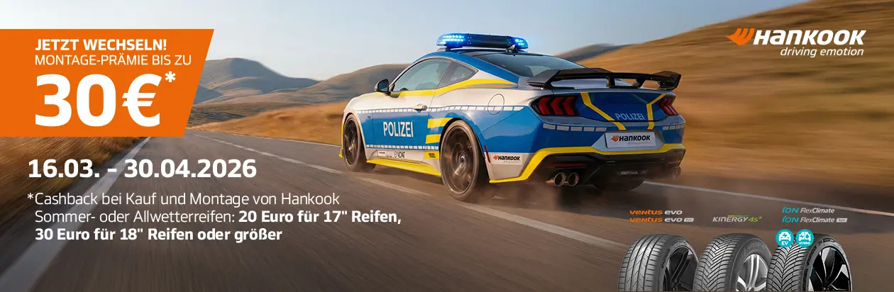 Hankook - Montageprämie